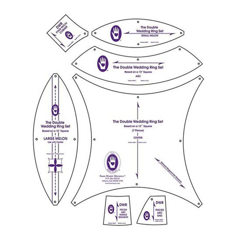 double-wedding-ring-template-set-17-diameter-8017-shabby-fabrics for Free Printable Double Wedding Ring Quilt Pattern Double Wedding Ring Template Set 17