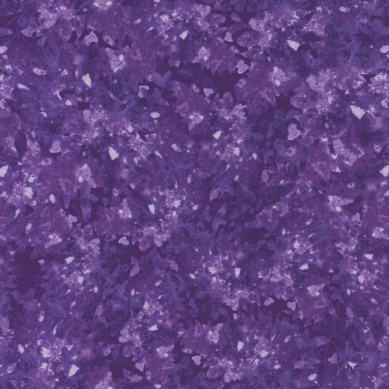 Amethyst fabric with a mottled and flecked design in different shades.