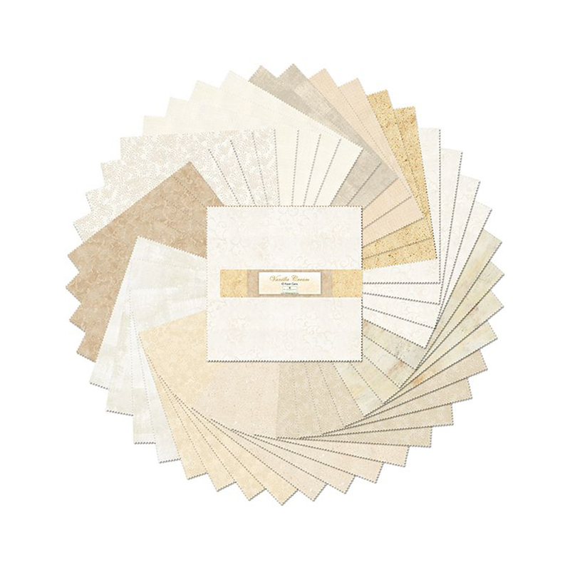 Circular arrangement of various cream and beige patterned paper sheets, labeled Chalkboard Paper.