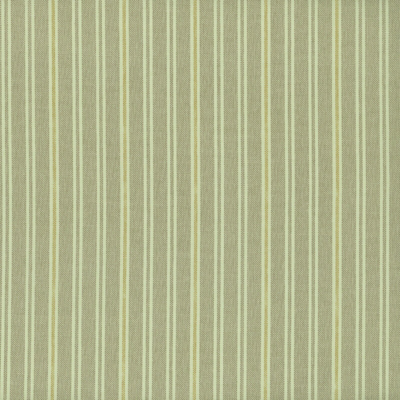 Light green fabric featuring thin vertical stripes in varying shades of green.