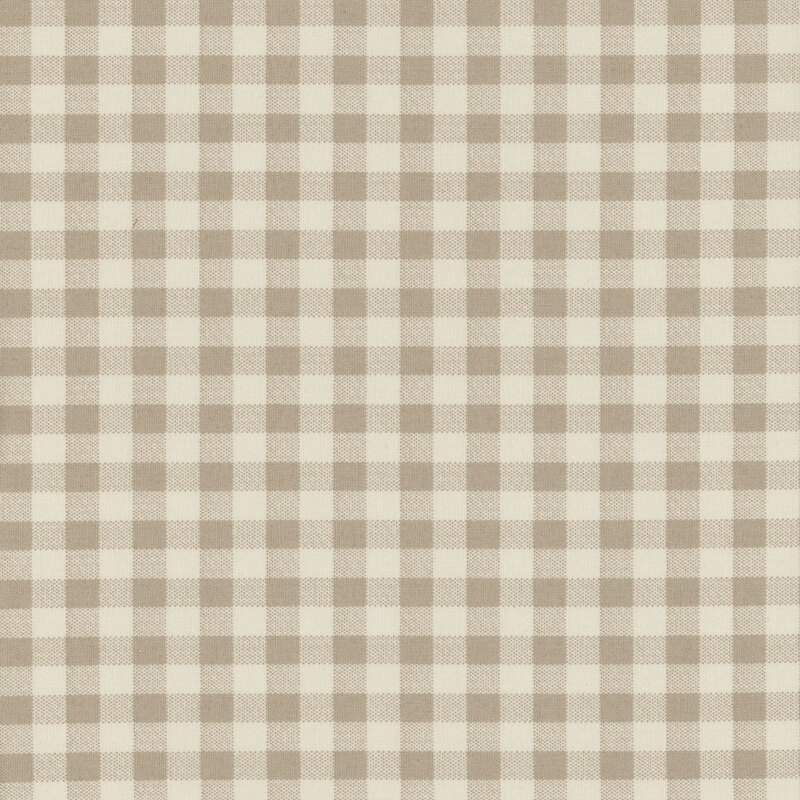 Tan fabric with a tonal gingham pattern