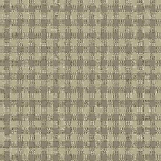 A fabric pattern featuring alternating light and dark green gingham squares.