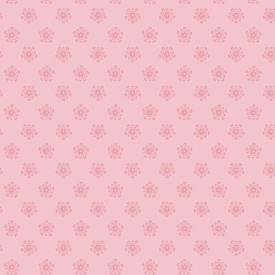 Tonal pink fabric featuring a repeating pattern of floral motifs