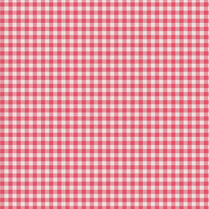 fabric pattern of a classic gingham in pink