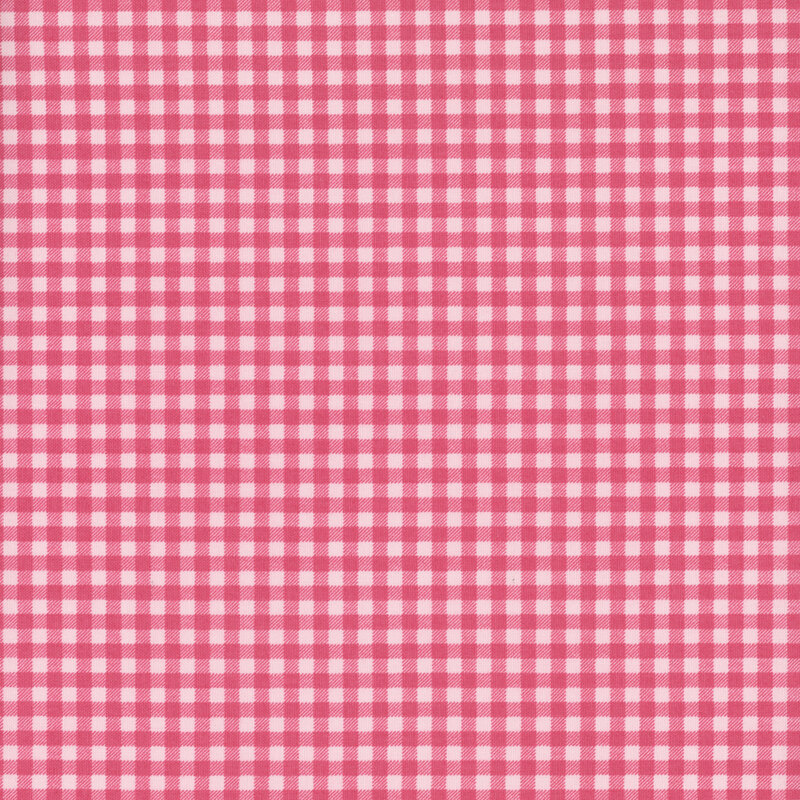 fabric pattern of a classic gingham in pink