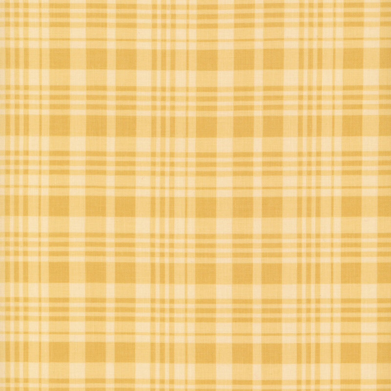A yellow plaid fabric. 