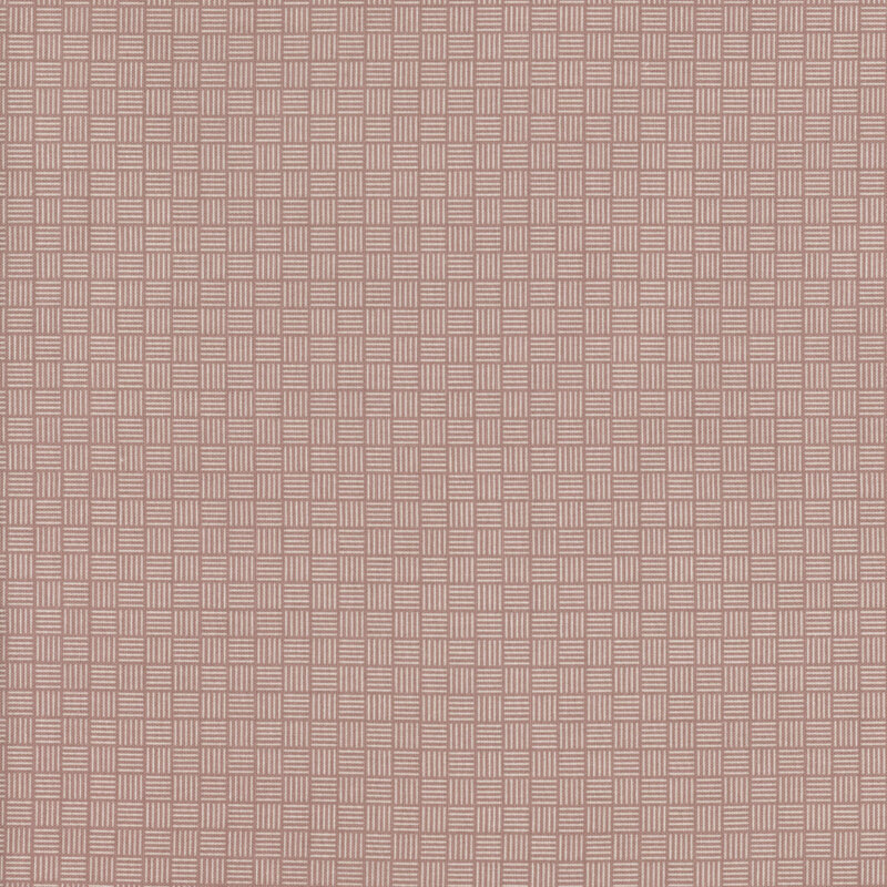 Light mauve fabric with a cross-hatched texture design.