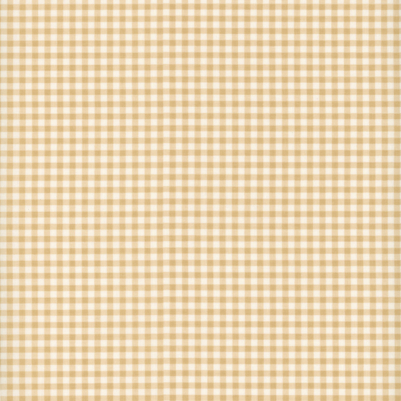 Almond brown fabric with tiny gingham print.