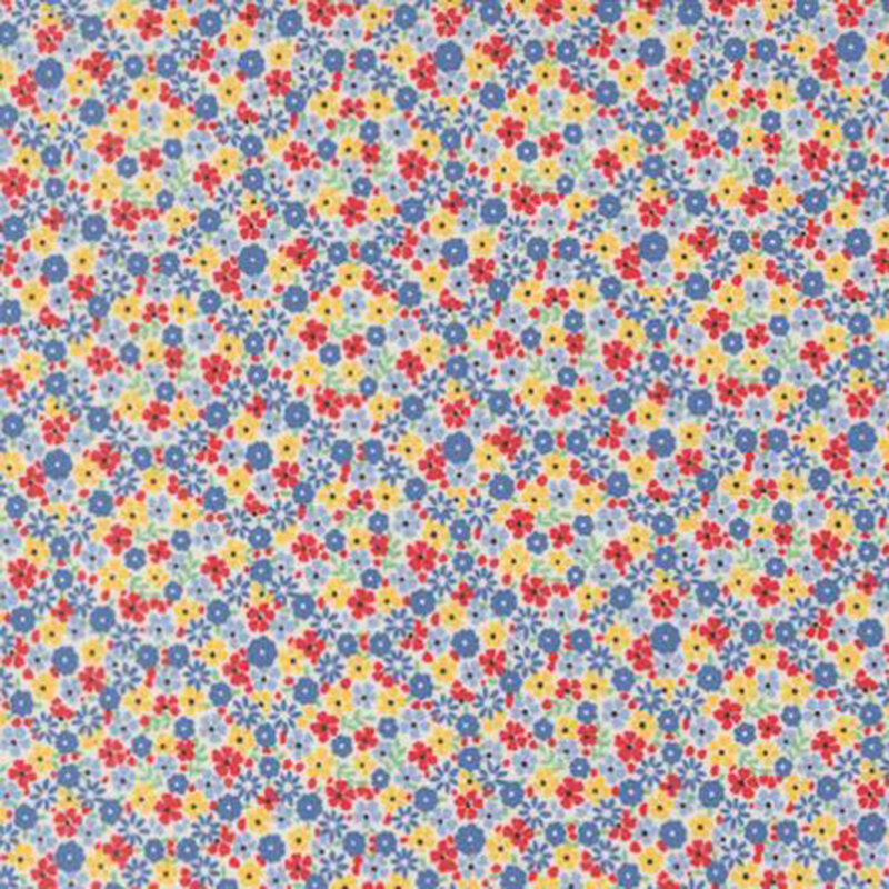 fabric pattern of florals in a repeating pattern 