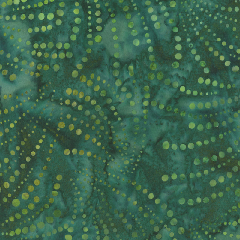 light green dots on a dark green background