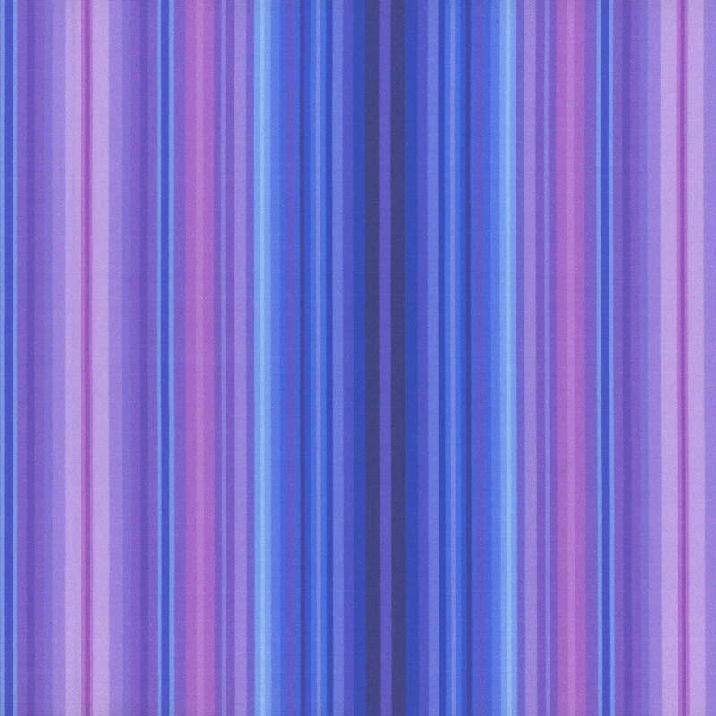 fabric pattern of stripes in blue and purple shades