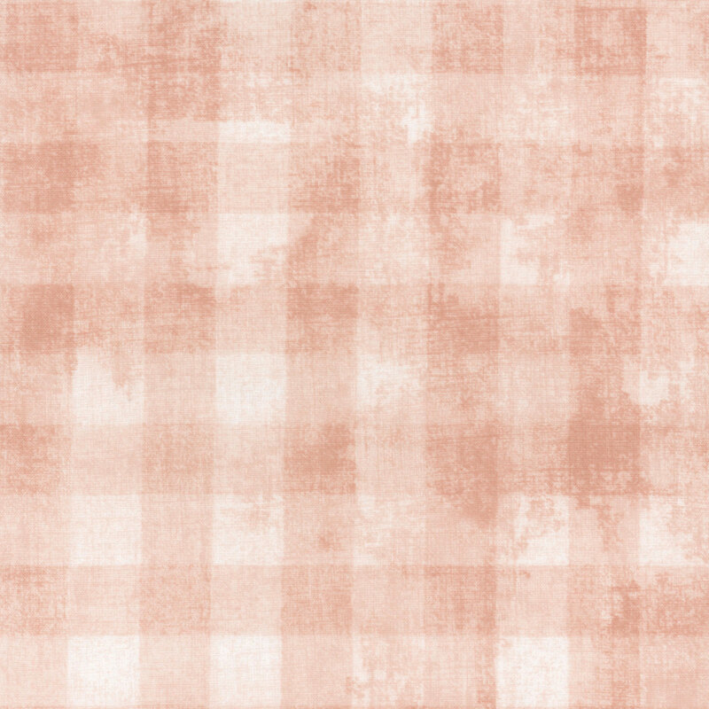 Light pink plaid textured background with subtle variations in square patterns.