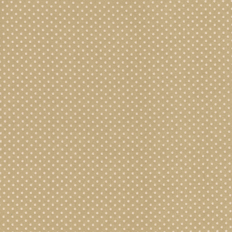Tan fabric with tiny, cream textured shapes.