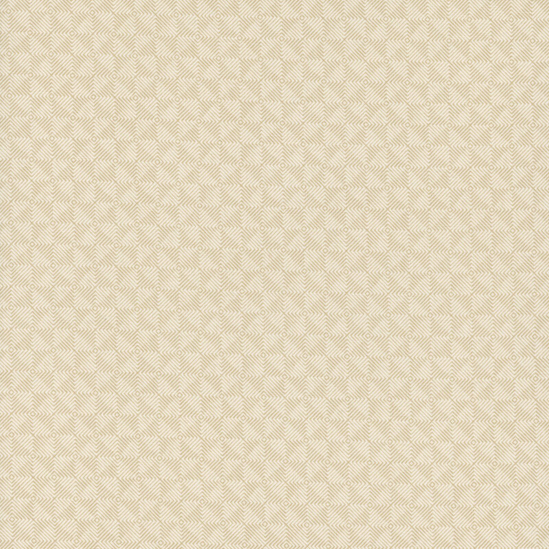 Cream fabric with tan textured pinwheels.