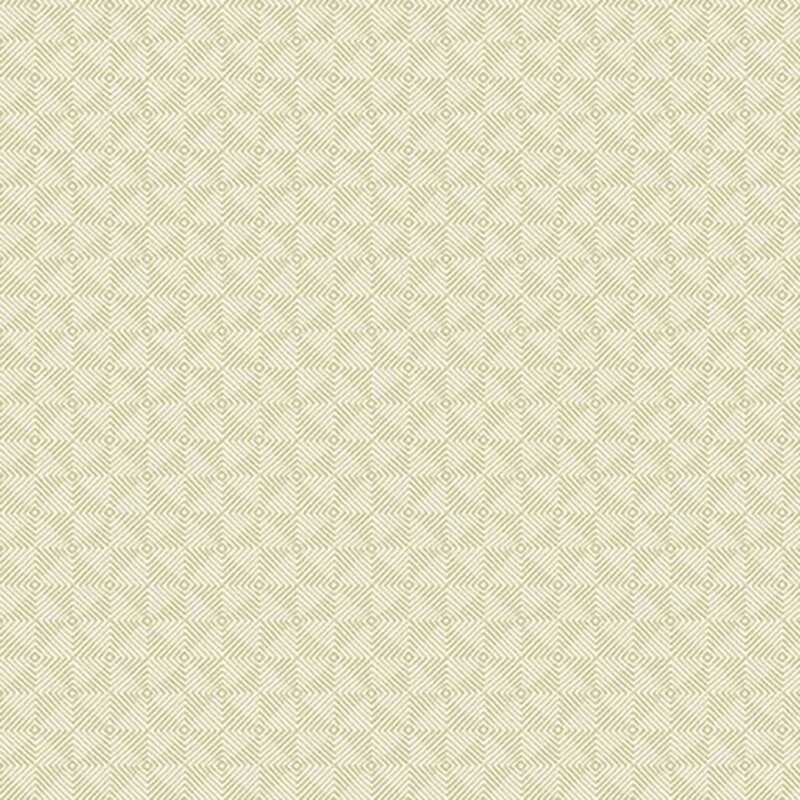 Cream fabric with tan textured diamonds.
