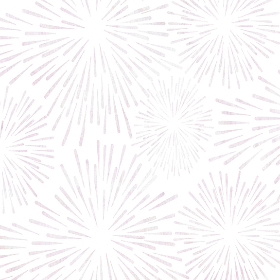 White batik swatch with neutral tonal firework starbursts.