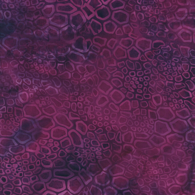 Abstract pattern featuring hexagonal shapes in shades of deep purple and black.