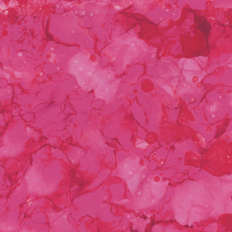Vibrant red, pink and white marbled fabric from the Forever Love collection.