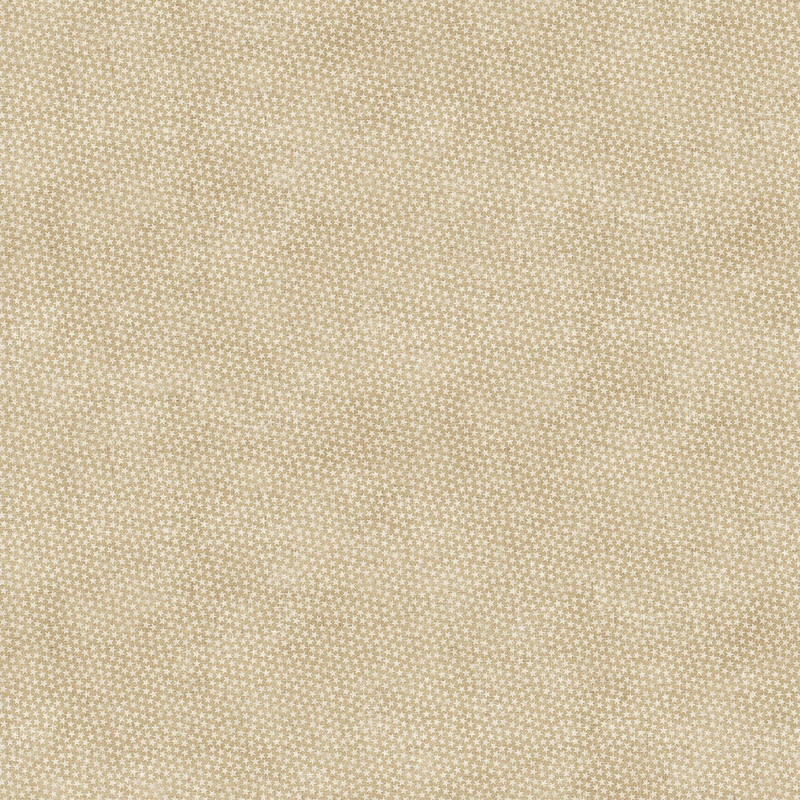 Beige fabric with a tonal small star pattern throughout.