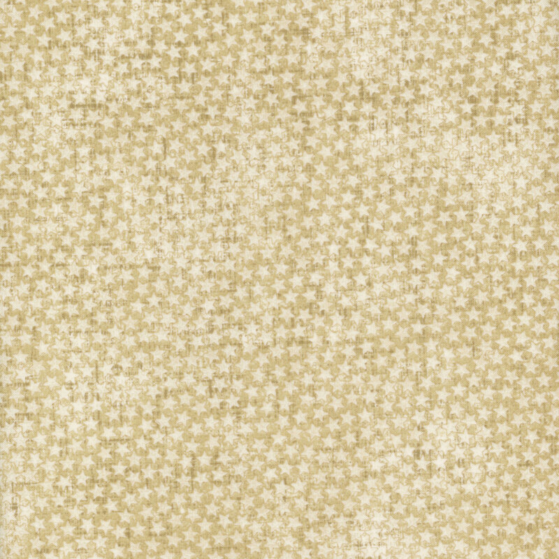 Beige fabric with a tonal small star pattern throughout.