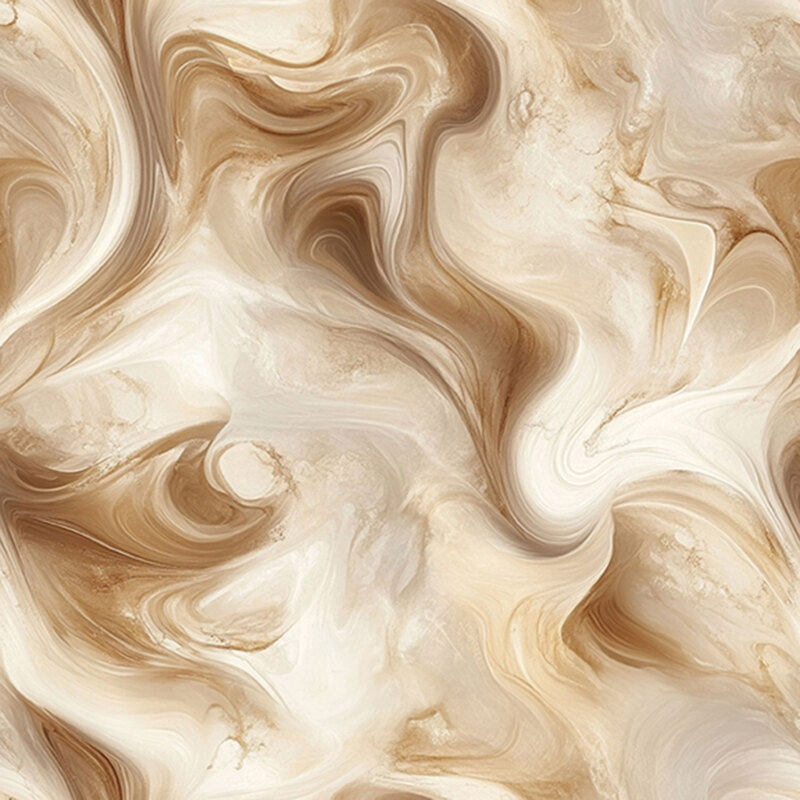 Abstract beige and cream marbled pattern with fluid swirls and organic shapes.