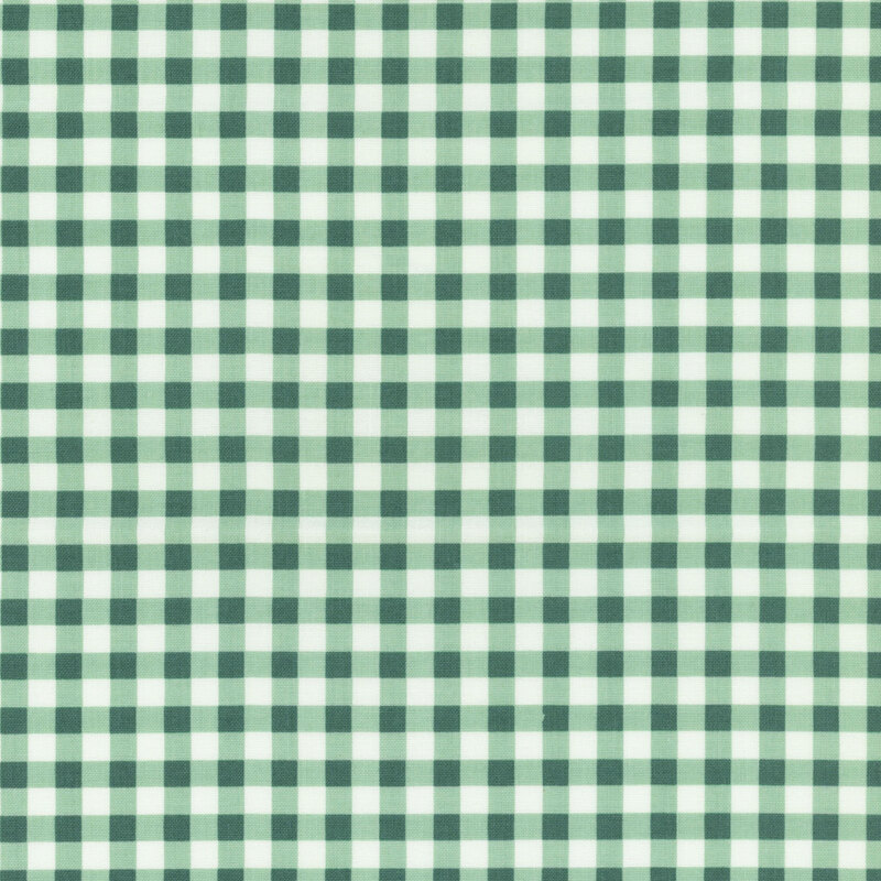 Green and white checked pattern, featuring small squares arranged in a uniform grid.