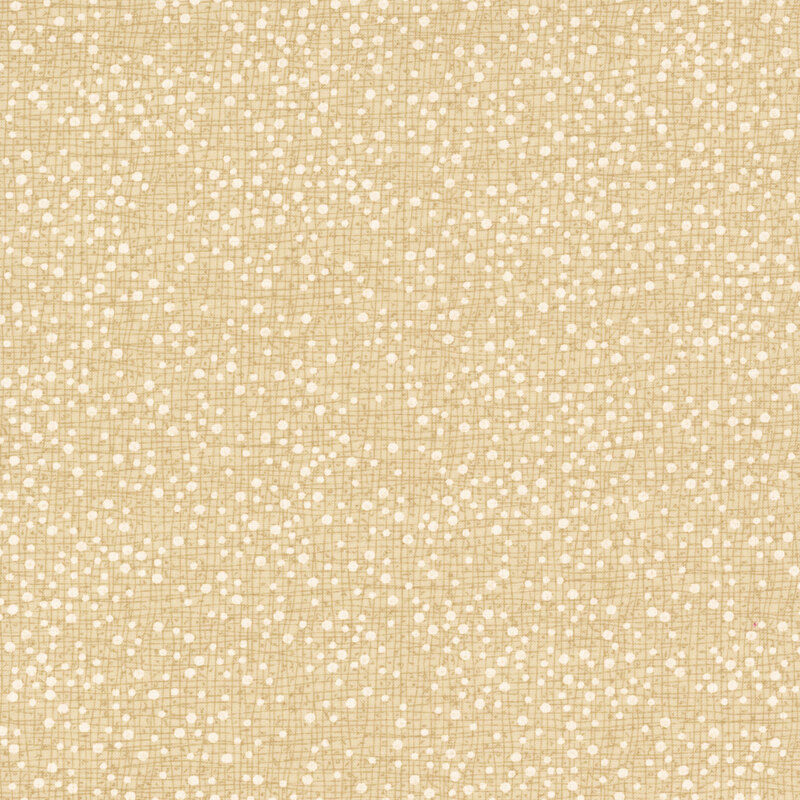 Medium cream fabric with tonal thatching and scattered dots.