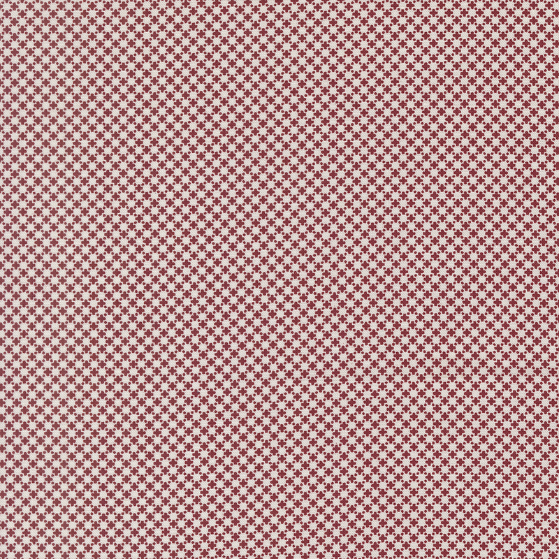 Red and white checkered pattern with small squares repeating throughout the image.