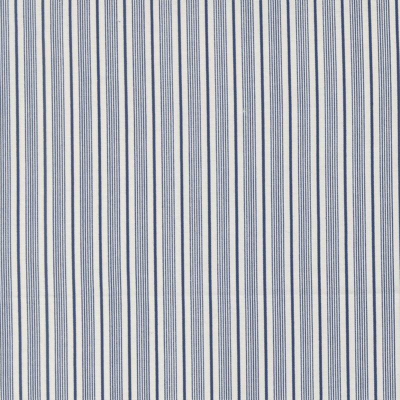 Repeating pattern of vertical stripes in blue and white.