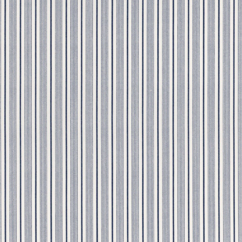 Repeating pattern of vertical stripes in blue and white.