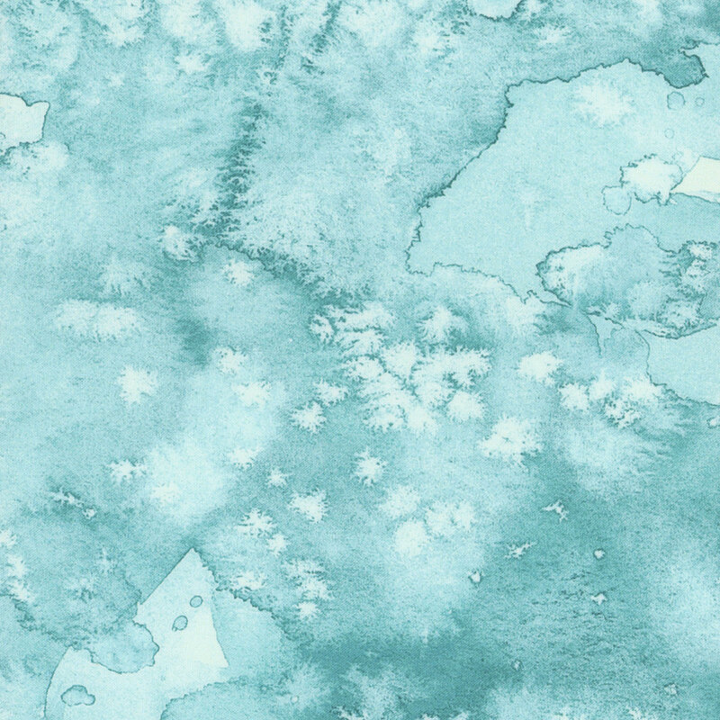 Abstract watercolor texture featuring varying shades of aqua.