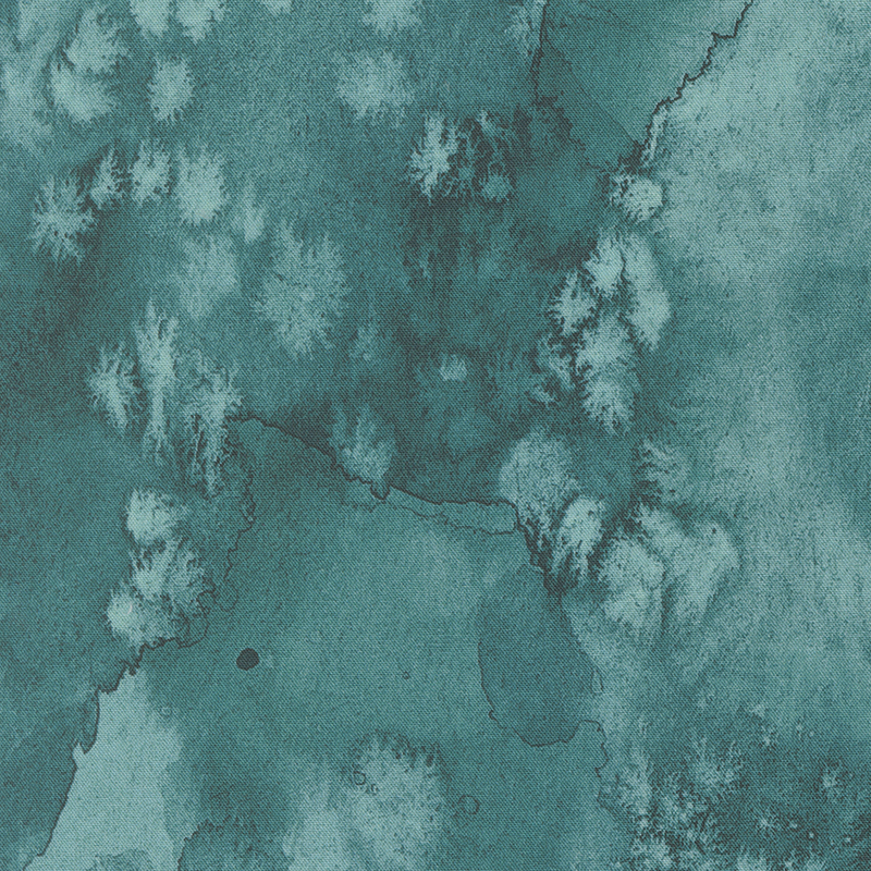 Abstract watercolor texture featuring varying shades of teal.
