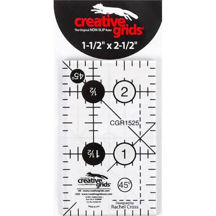 Ruler with measurement and angle marks, labeled with markings to 1-1/2