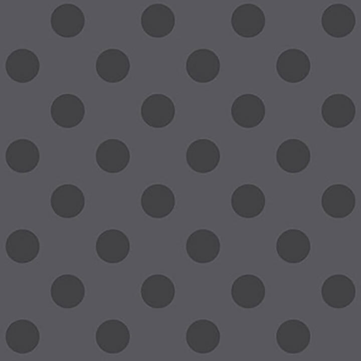 Dark gray fabric with black polka dots