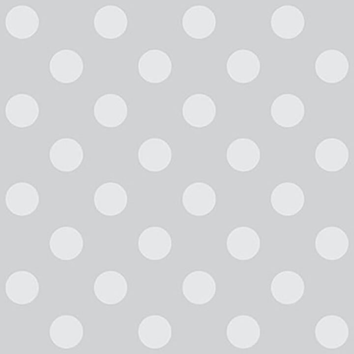 Light gray fabric with white polka dots