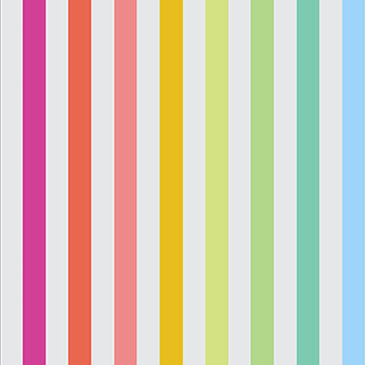 A multicolored striped pattern on a white background.