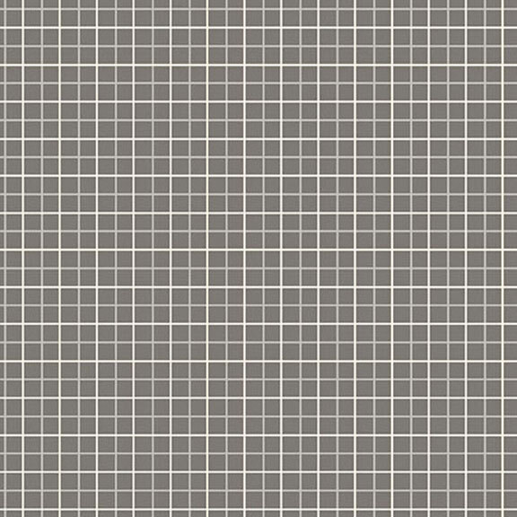 A dark gray plaid pattern with thin white and lighter gray grid lines.