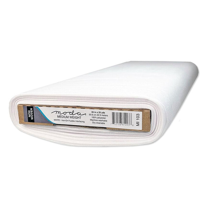 A bolt of the Moda Fusible Medium Weight Non-woven Interfacing - 20