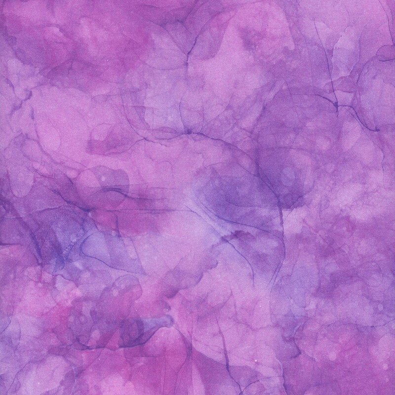 Mottled purple watercolor fabric.