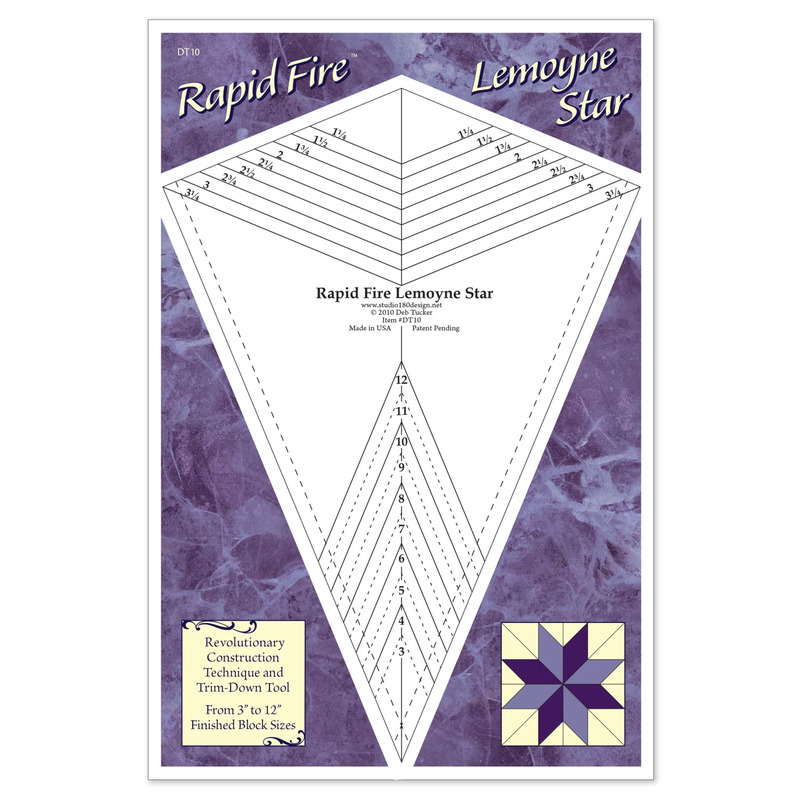 The Lemoyne Star Ruler acrylic template in its packaging.