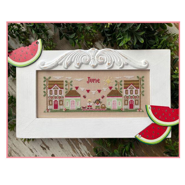 Framed finished project staged with decor.