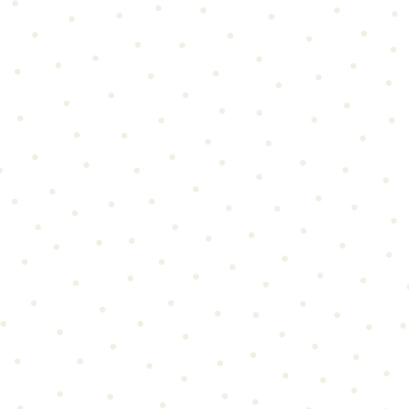 White flannel fabric with scattered cream dots.