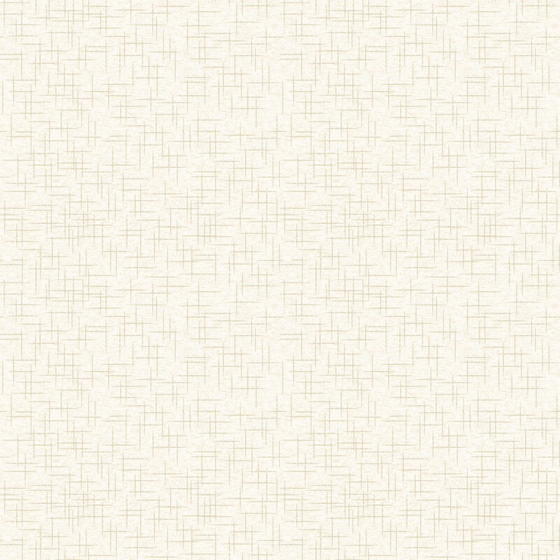 Cream fabric with tonal crosshatching textures.
