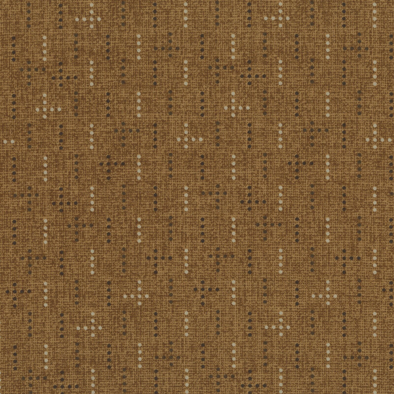 dots in geometric designs on textured suede fabric