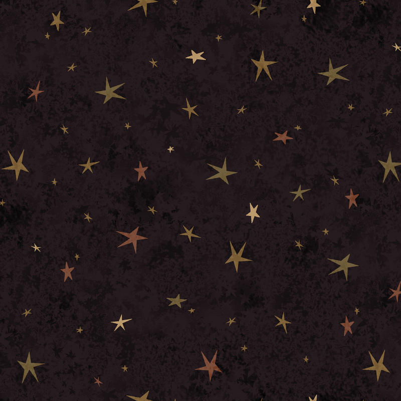 A back fabric featuring a tonal star-themed design.
