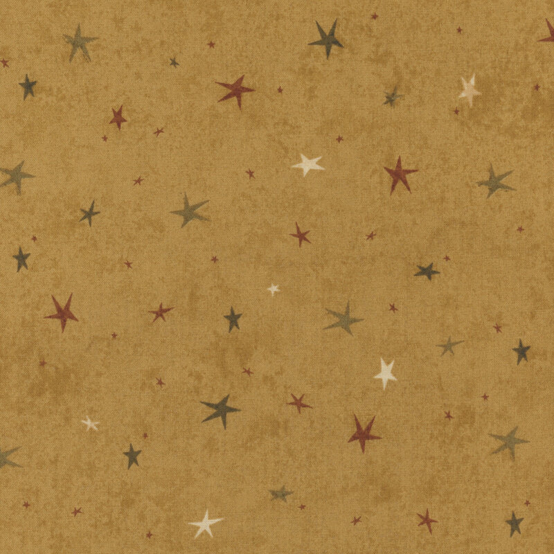 A light brown fabric featuring a tonal star-themed design.