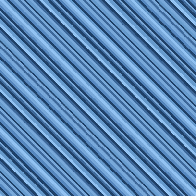 light blue, blue, and dark blue diagonal striped fabric