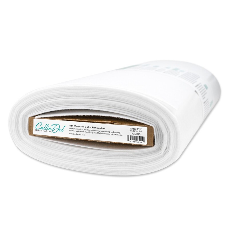 A bolt of the Callie Del - Non-Woven Sew-In Ultra Firm Stabilizer - 20