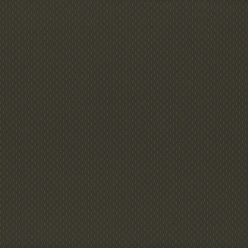 Tonal dark hunter green fabric featuring a textured geometric design.