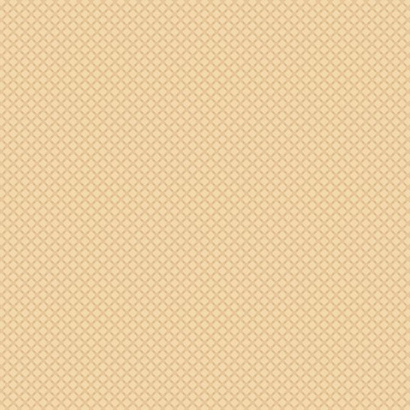 A tonal butter yellow fabric with a criss cross lattice pattern. 
